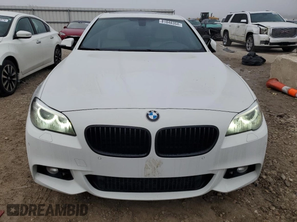 2016 BMW 5 Series 535i with VIN WBA5B1C59GG553564, listed as a Copart auction lot 81048354 with 94,959 mi miles and Salvage Title. Bid and sale history available at DreamBid. Image 5.