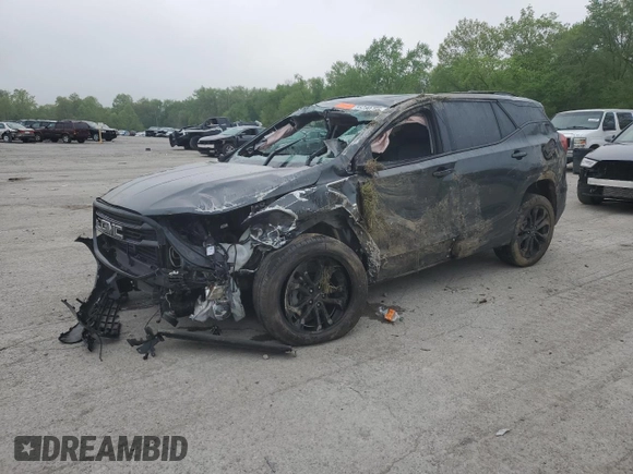 2020 GMC Terrain SLT with VIN 3GKALVEV6LL260427, listed as a Copart auction lot 56290705 with 60,390 mi miles and Salvage title. Bid and sale history available at DreamBid. Image 1.
