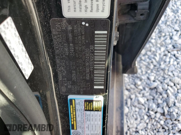 2014 Kia Cadenza Premium with VIN KNALN4D78E5149020, listed as a Copart auction lot 86242514 with 0 mi miles and Clean Title. Bid and sale history available at carsss.com. Image 12.