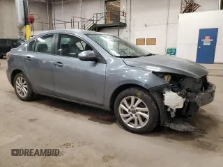 2013 Mazda 3 i Grand Touring with VIN JM1BL1W70D1758785, listed as a Copart auction lot 47968525 with 129,485 mi miles and Salvage Title. Bid and sale history available at carsss.com. Image 4.