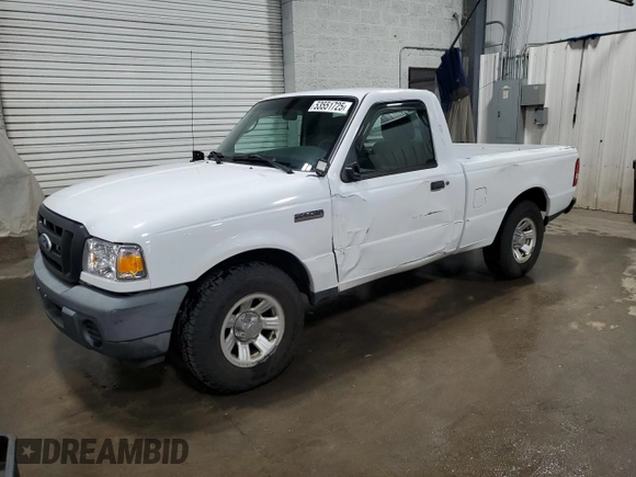 2011 Ford Ranger XL with VIN 1FTKR1AD4BPA35303, listed as a Copart auction lot 53551725 with 198,486 mi miles and Salvage Title. Bid and sale history available at carsss.com. Image 1.