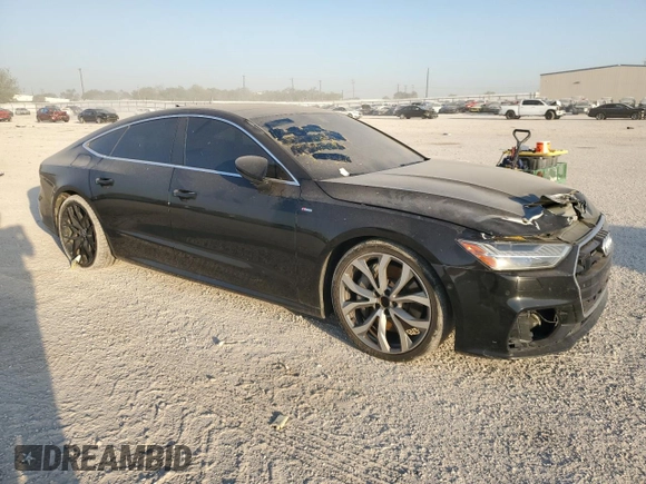 2019 Audi A7 Prestige with VIN WAUV2AF23KN062221, listed as a Copart auction lot 75598734 with 46,555 mi miles and Salvage Title. Bid and sale history available at carsss.com. Image 4.