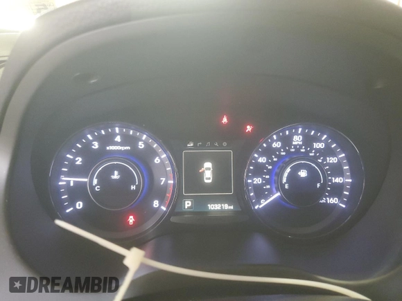 2016 Hyundai Azera with VIN KMHFG4JG4GA569474, listed as a Copart auction lot 59325755 with 103,219 mi miles and Clean title. Bid and sale history available at DreamBid. Image 9.