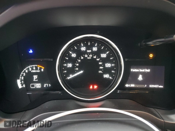 2021 Honda HR-V EX with VIN 3CZRU6H51MM720547, listed as a Copart auction lot 44375115 with 39,407 mi miles and Salvage Title. Bid and sale history available at carsss.com. Image 9.