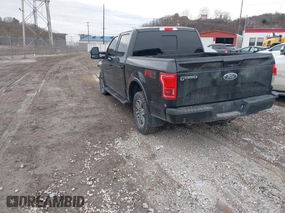 2015 Ford F-150 XLT with VIN 1FTEW1EG1FFA02233, listed as a IAAI auction lot 41497430 with 75,355 mi miles. Bid and sale history available at carsss.com. Image 3.
