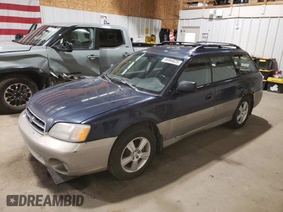 2001 Subaru Legacy Outback with VIN 4S3BH665617619900, listed as a Copart auction lot 66964625 with 343,526 mi miles and Clean title. Bid and sale history available at DreamBid. Image 1.