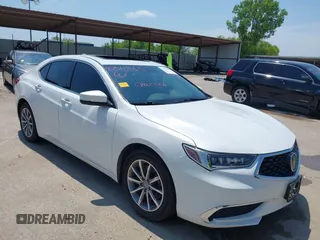 2020 Acura TLX with VIN 19UUB1F34LA011697, listed as a IAAI auction lot 42510365 with 107,645 mi miles and . Bid and sale history available at DreamBid. Image 1.