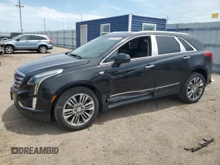 2018 Cadillac XT5 Premium Luxury AWD with VIN 1GYKNFRS7JZ158652, listed as a Copart auction lot 60634155 with 93,017 mi miles and Salvage title. Bid and sale history available at DreamBid. Image 1.