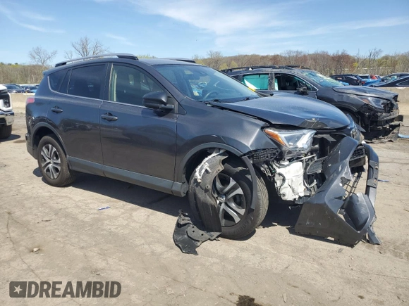 2017 Toyota RAV4 LE with VIN JTMBFREV7HJ167056, listed as a Copart auction lot 54156215 with 93,475 mi miles and Salvage Title. Bid and sale history available at carsss.com. Image 4.