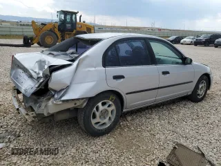 2001 Honda Civic DX with VIN 1HGES15311L032224, listed as a Copart auction lot 63253434 with 216,723 mi miles and Clean Title. Bid and sale history available at carsss.com. Image 3.