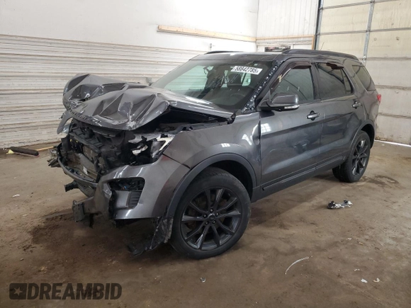 2018 Ford Explorer XLT with VIN 1FM5K8D8XJGA75162, listed as a Copart auction lot 58842785 with 118,892 mi miles and Salvage title. Bid and sale history available at DreamBid. Image 1.