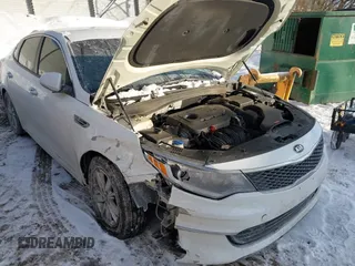 2016 Kia Optima LX with VIN KNAGT4L30G5117378, listed as a IAAI auction lot 41283349 with 107,095 mi miles. Bid and sale history available at carsss.com. Image 6.