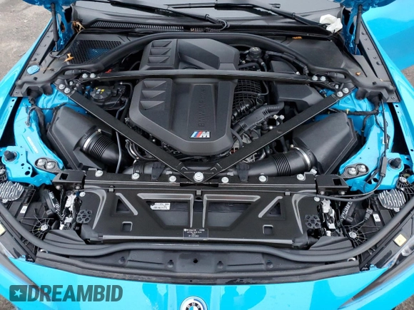 2023 BMW M4 Competition xDrive with VIN WBS43AZ04PCM30889, listed as a Copart auction lot 81932723 with 7,822 mi miles and Salvage title. Bid and sale history available at DreamBid. Image 11.
