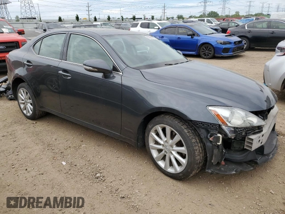 2009 Lexus IS 250 with VIN JTHCK262395032032, listed as a Copart auction lot 58384945 with 100,775 mi miles and Salvage title. Bid and sale history available at DreamBid. Image 4.