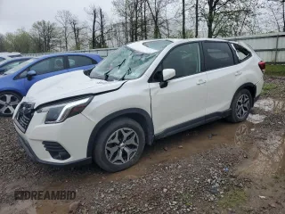 2024 Subaru Forester Premium z VIN JF2SKACC0RH497985, wystawiony jako Copart lot #55878105 z przebiegiem 11 503 mil mil oraz Szkoda całkowita • Salvage title. Historia ofert i sprzedaży dostępna na DreamBid. Obrazek 1.