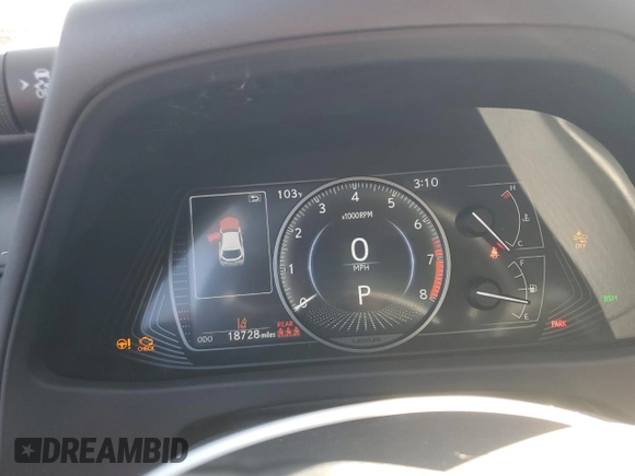 2022 Lexus UX 200 with VIN JTHX3JBH0N2049742, listed as a Copart auction lot 43215465 with 18,728 mi miles and Salvage title. Bid and sale history available at DreamBid. Image 9.