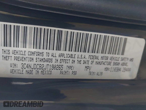 2018 Jeep Compass Limited с VIN 3C4NJDCB2JT190265, выставлен на аукционе IAAI как лот 42307336 с пробегом 72 358 миль миль и . История ставок и продаж доступна на DreamBid. Изображение 9.