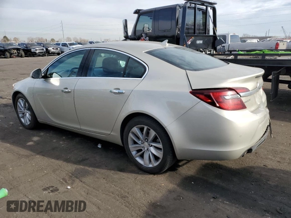 2014 Buick Regal Premium I with VIN 2G4GN5EX3E9247881, listed as a Copart auction lot 85593984 with 121,848 mi miles and Salvage Title. Bid and sale history available at DreamBid. Image 2.