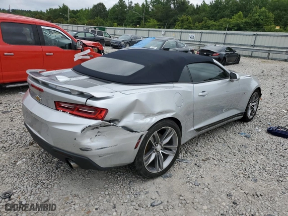 2018 Chevrolet Camaro 2LT with VIN 1G1FD3DX8J0100011, listed as a Copart auction lot 57091813 with 80,917 mi miles. Bid and sale history available at carsss.com. Image 3.
