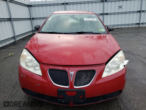 2006 Pontiac G6 1SV with VIN 1G2ZF55B164177031, listed as a Copart auction lot 81371843 with 131,080 mi miles and Salvage title. Bid and sale history available at DreamBid. Image 5.