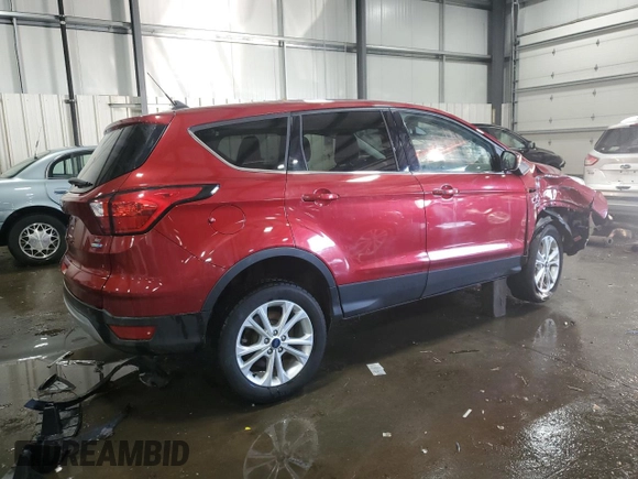 2019 Ford Escape SE with VIN 1FMCU9GD1KUA54817, listed as a Copart auction lot 44439405 with 91,534 mi miles and Salvage Title. Bid and sale history available at carsss.com. Image 3.