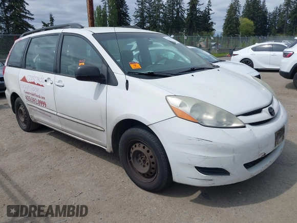 2008 Toyota Sienna CE with VIN 5TDZK23C88S215007, listed as a IAAI auction lot 42149273 with 322,049 mi miles. Bid and sale history available at carsss.com. Image 1.