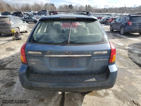 2007 Subaru Legacy Wagon Outback with VIN 4S4BP61C077339340, listed as a Copart auction lot 41998765 with 168,653 mi miles and Salvage Title. Bid and sale history available at carsss.com. Image 6.
