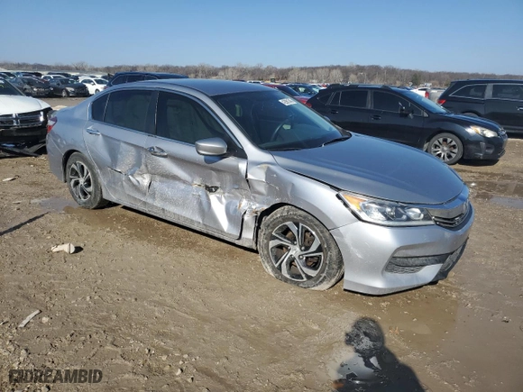 2017 Honda Accord Sedan LX with VIN 1HGCR2F35HA276987, listed as a Copart auction lot 42981745 with 66,288 mi miles and Salvage Title. Bid and sale history available at carsss.com. Image 4.