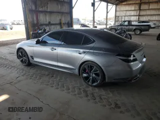 2022 Genesis G70 3.3T z VIN KMTG54TE8NU090398, wystawiony jako Copart lot #55102905 z przebiegiem 30 960 mil mil oraz Szkody całkowita. Historia ofert i sprzedaży dostępna na DreamBid. Obrazek 2.