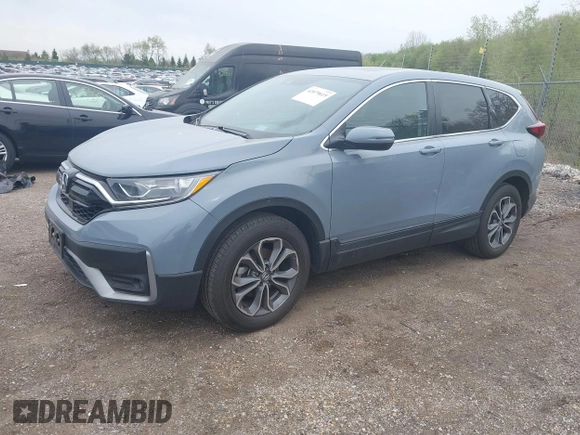 2022 Honda CR-V EX with VIN 7FARW2H58NE054077, listed as a IAAI auction lot 42079615 with 23,135 mi miles. Bid and sale history available at carsss.com. Image 17.