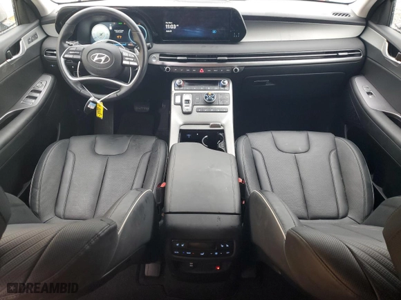 2024 Hyundai Palisade SEL with VIN KM8R4DGE4RU697548, listed as a Copart auction lot 43735285 with 12,542 mi miles and Salvage Title. Bid and sale history available at carsss.com. Image 8.
