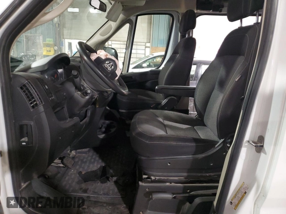 2020 Ram ProMaster Cargo with VIN 3C6TRVAG0LE134912, listed as a Copart auction lot 87543015 with Not Provided miles and Salvage Title. Bid and sale history available at DreamBid. Image 7.