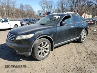 2004 Infiniti FX35 with VIN JNRAS08W14X219909, listed as a Copart auction lot 46240005 with 0 mi miles and Salvage Title. Bid and sale history available at carsss.com. Image 1.