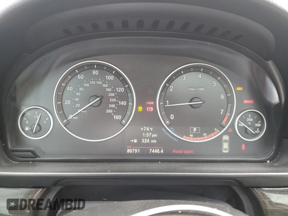 2013 BMW 5 Series 528i xDrive с VIN WBAXH5C56DD111921, выставлен на аукционе Copart как лот 57354925 с пробегом 86 791 миль миль и Списание • Salvage title. История ставок и продаж доступна на DreamBid. Изображение 9.