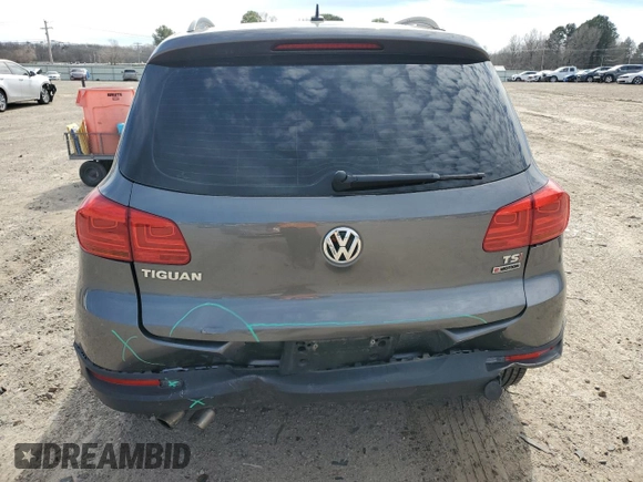 2016 Volkswagen Tiguan S with VIN WVGBV7AX6GW514811, listed as a Copart auction lot 48196855 with 84,870 mi miles and Salvage Title. Bid and sale history available at DreamBid. Image 6.