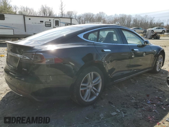 2014 Tesla Model S 60 with VIN 5YJSA1H10EFP34137, listed as a Copart auction lot 47645795 with Not provided miles and Salvage title. Bid and sale history available at DreamBid. Image 3.