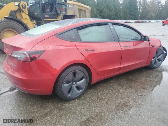 2018 Tesla Model 3 Long Range Battery with VIN 5YJ3E1EB8JF093240, listed as a Copart auction lot 50263155 with 0 mi miles and Salvage Title. Bid and sale history available at carsss.com. Image 3.