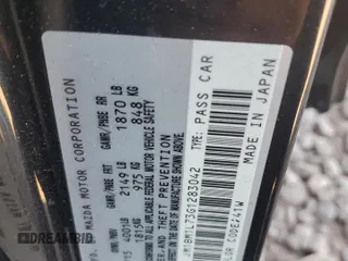 2016 Mazda 3 i Touring with VIN JM1BM1L73G1283042, listed as a Copart auction lot 61417685 with 71,876 mi miles and Salvage title. Bid and sale history available at DreamBid. Image 12.