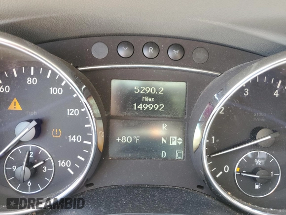 2009 Mercedes-Benz R 3.5L with VIN 4JGCB65E39A090813, listed as a Copart auction lot 70237054 with 149,992 mi miles and Salvage Title. Bid and sale history available at DreamBid. Image 9.