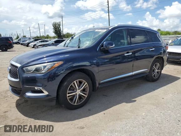2019 Infiniti QX60 Luxe z VIN 5N1DL0MM4KC561014, wystawiony jako Copart lot #69577844 z przebiegiem 177 089 mil mil oraz Szkoda całkowita • Salvage title. Historia ofert i sprzedaży dostępna na DreamBid. Obrazek 1.