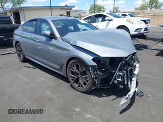 2023 BMW 5 Series 530i with VIN WBA53BH03PWY06061, listed as a IAAI auction lot 42236501 with 25,672 mi miles and . Bid and sale history available at DreamBid. Image 1.