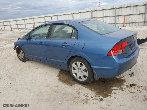 2008 Honda Civic Sdn LX with VIN 1HGFA165X8L046365, listed as a Copart auction lot 42053145 with 239,590 mi miles and Salvage Title. Bid and sale history available at carsss.com. Image 2.