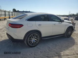 2018 Mercedes-Benz GLE 63 S AMG with VIN 4JGED7FB7JA095871, listed as a Copart auction lot 83789674 with 73,718 mi miles and Salvage title. Bid and sale history available at DreamBid. Image 3.