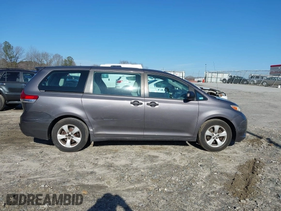 2014 Toyota Sienna L with VIN 5TDZK3DC3ES506658, listed as a IAAI auction lot 41469391 with 169,848 mi miles. Bid and sale history available at carsss.com. Image 13.