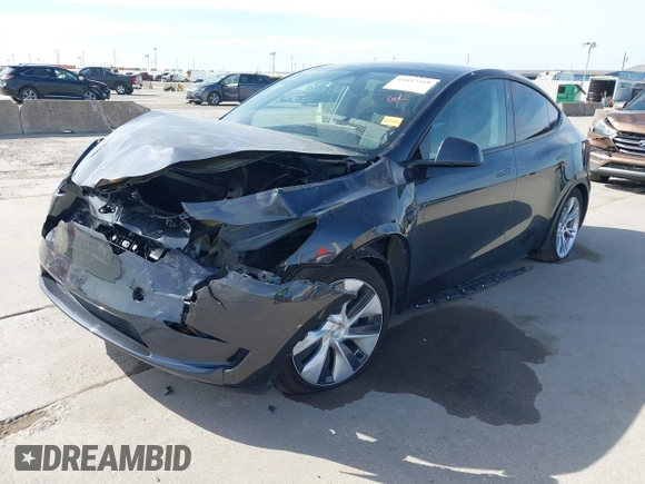 2024 Tesla Model Y with VIN 7SAYGDED9RF044789, listed as a IAAI auction lot 41817318 with Not Provided miles and . Bid and sale history available at DreamBid. Image 2.