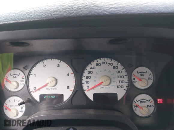 2005 Dodge 2500 SLT with VIN 3D7KS28C55G822248, listed as a IAAI auction lot 41110680 with 245,921 mi miles and . Bid and sale history available at DreamBid. Image 7.