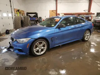 2015 BMW 4 Series 428i xDrive with VIN WBA3N5C54FK197767, listed as a Copart auction lot 44041735 with 100,132 mi miles and Salvage Title. Bid and sale history available at carsss.com. Image 1.