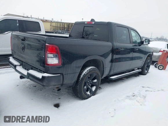 2019 Ram 1500 Big Horn/Lone Star with VIN 1C6RRFFG8KN889535, listed as a IAAI auction lot 41356868 with 53,197 mi miles. Bid and sale history available at carsss.com. Image 4.