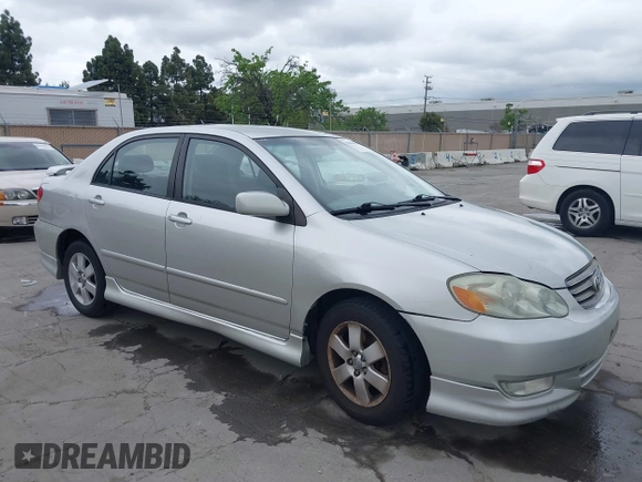 2003 Toyota Corolla CE with VIN 1NXBR32E43Z009933, listed as a IAAI auction lot 42064980 with 153,432 mi miles and . Bid and sale history available at DreamBid. Image 1.