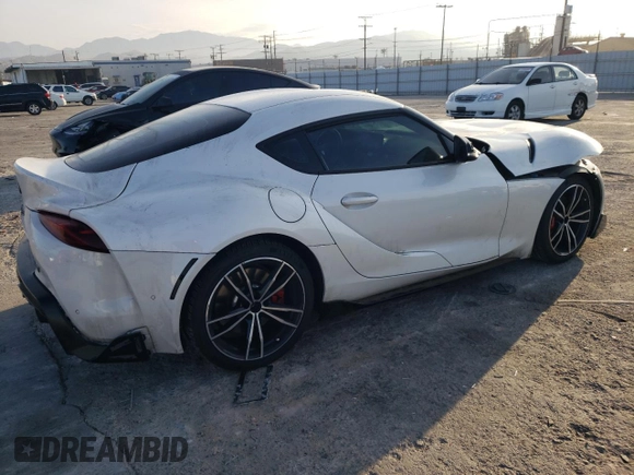 2021 Toyota Supra 3.0 with VIN WZ1DB0C03MW036292, listed as a Copart auction lot 42788405 with Not Provided miles and Salvage Title. Bid and sale history available at DreamBid. Image 3.